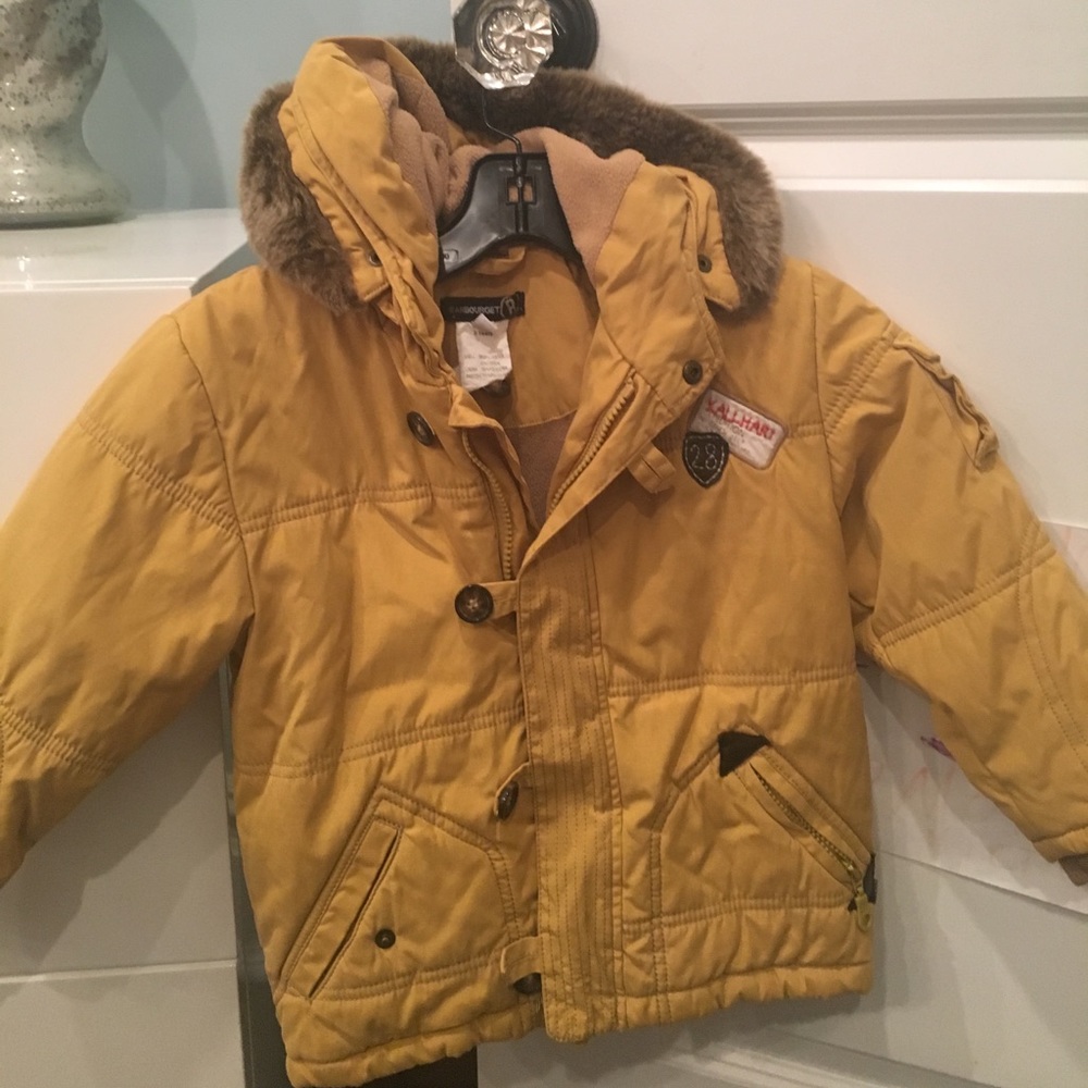 Jean bourget mustard winter jacket