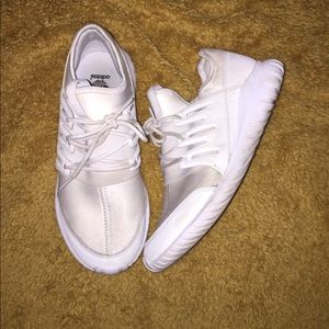 Adidas tubulars all white