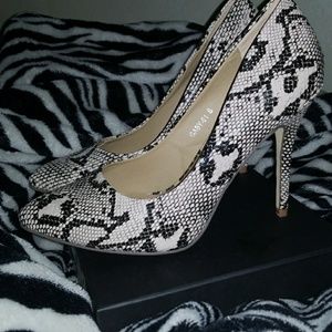 Snake Skin Pumps - Size 8