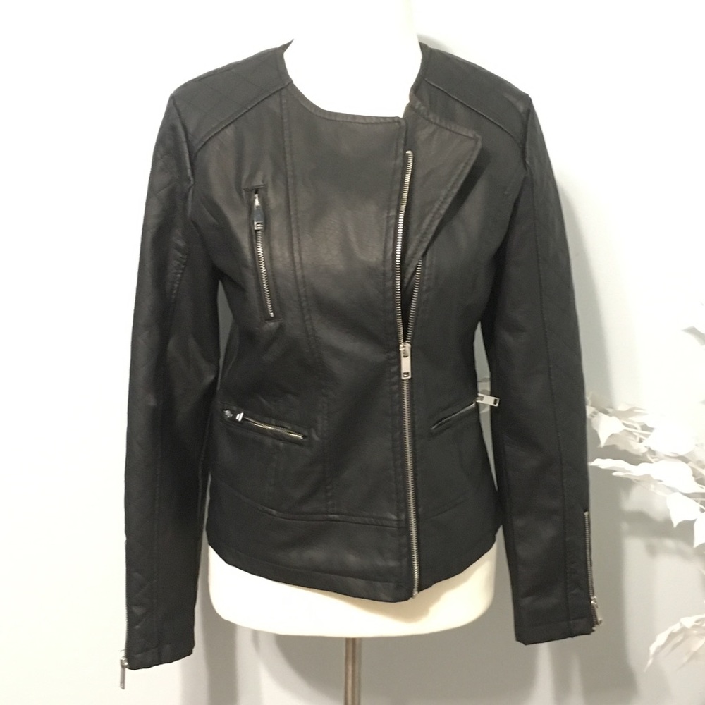 Asymmetrical Leather Jacket
