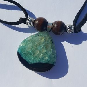 Colorful agate choker