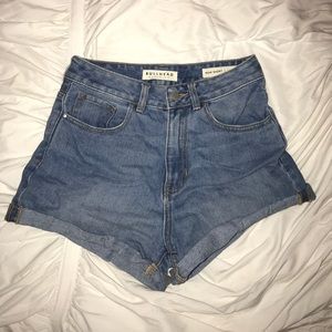 High Waisted Denim Shorts