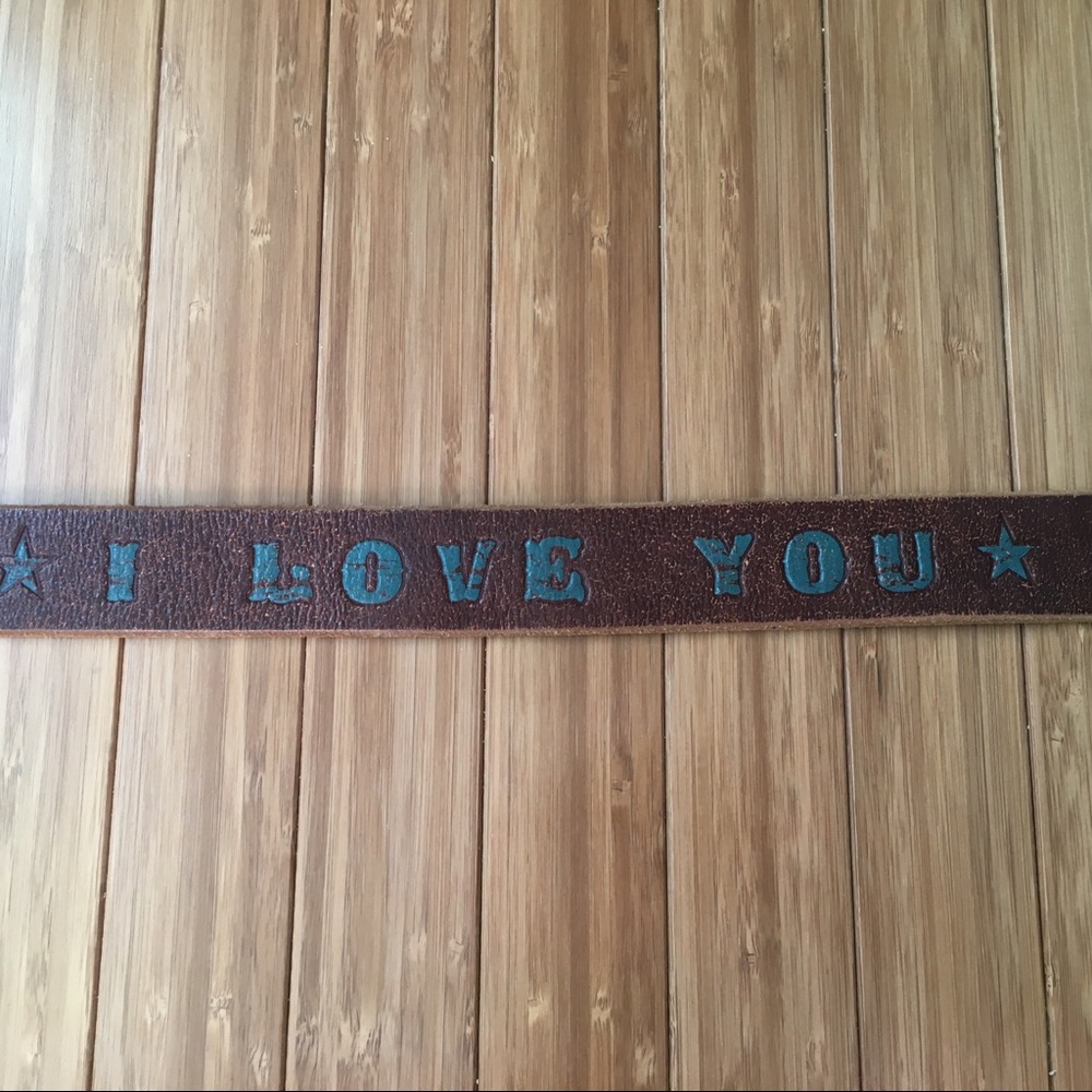 ⭐️ I LOVE YOU ⭐️ Leather Belt