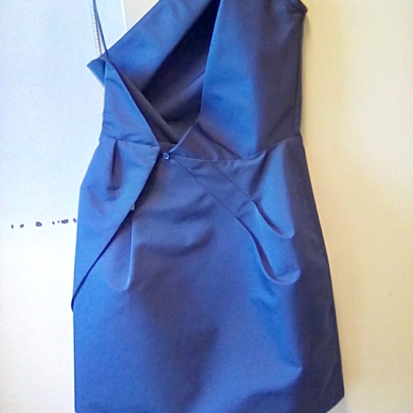 Topshop One shoulder, Wrap mini dress - too cute! - Picture 2 of 8