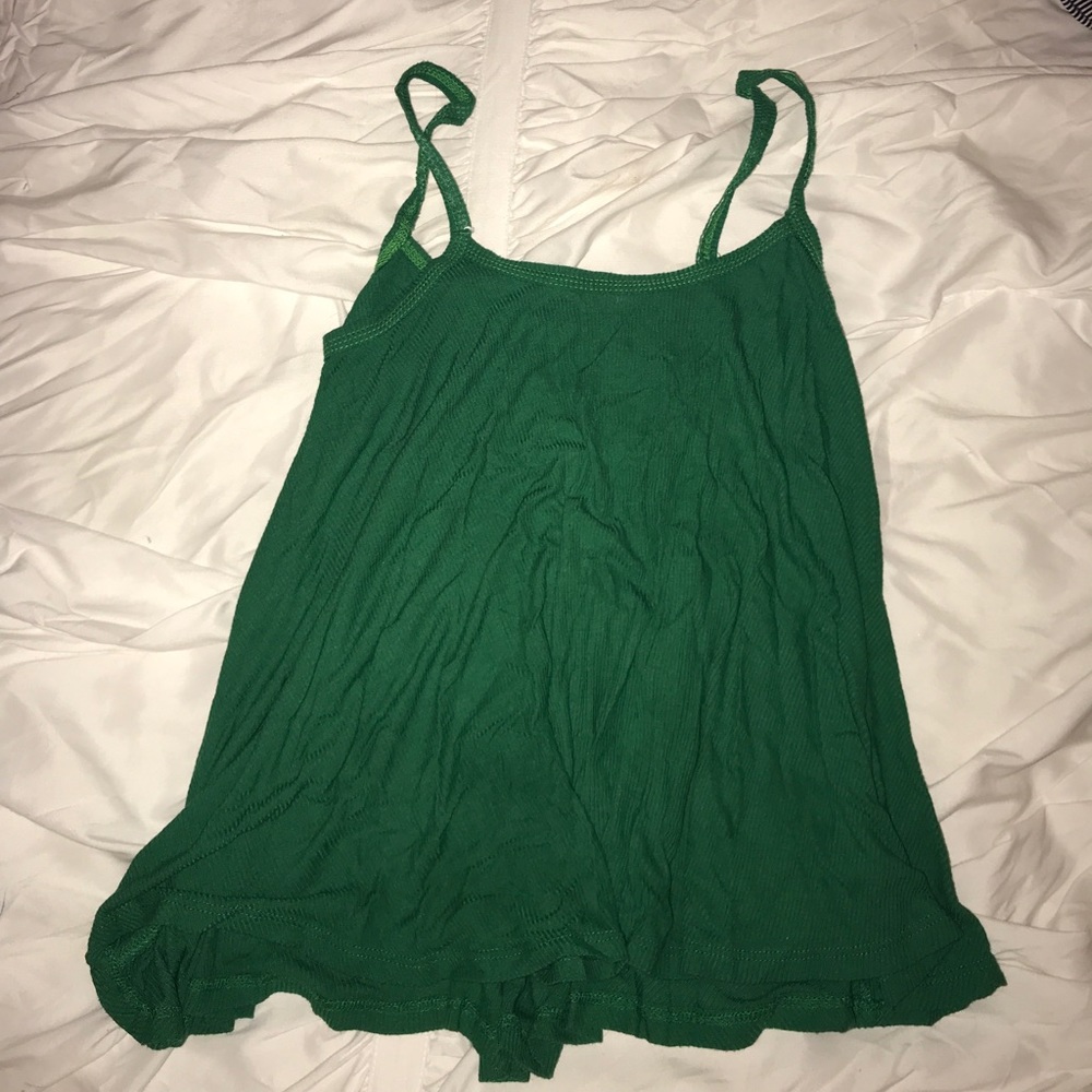 Green Flowy Tank