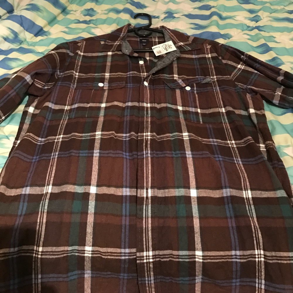 Gap brown flannel with studs