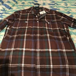 Gap brown flannel with studs