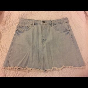 Light Wash Jean Skirt