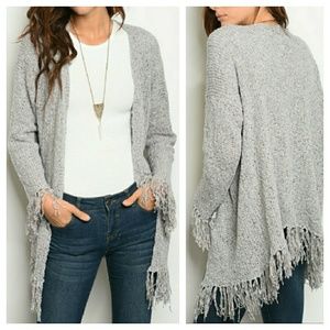 Cozy Cardigan w/ Fringe Detail