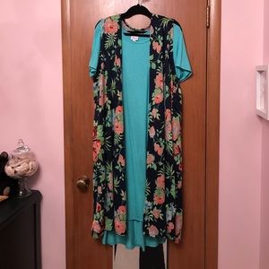Lularoe Floral Joy vest