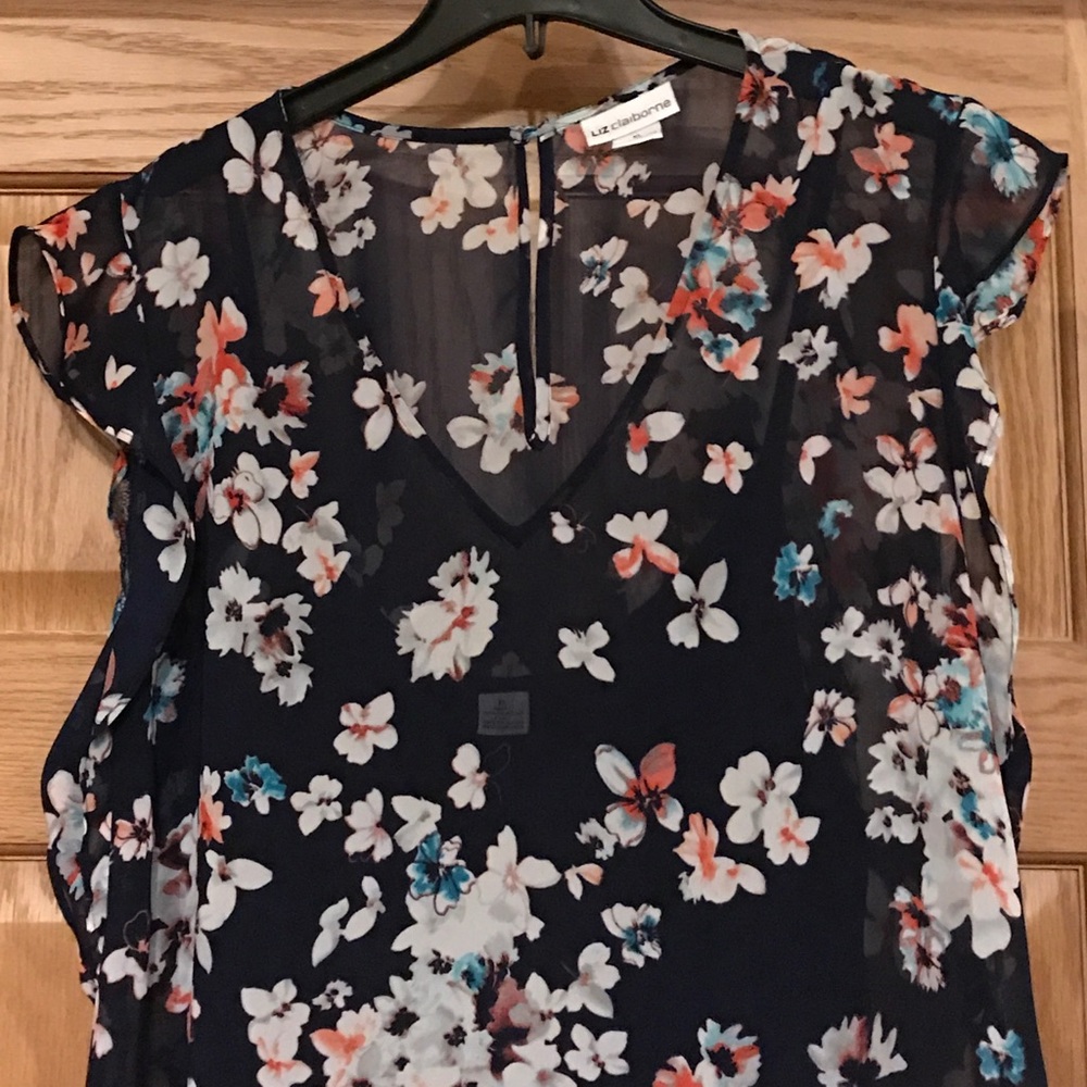 Blue Floral Top