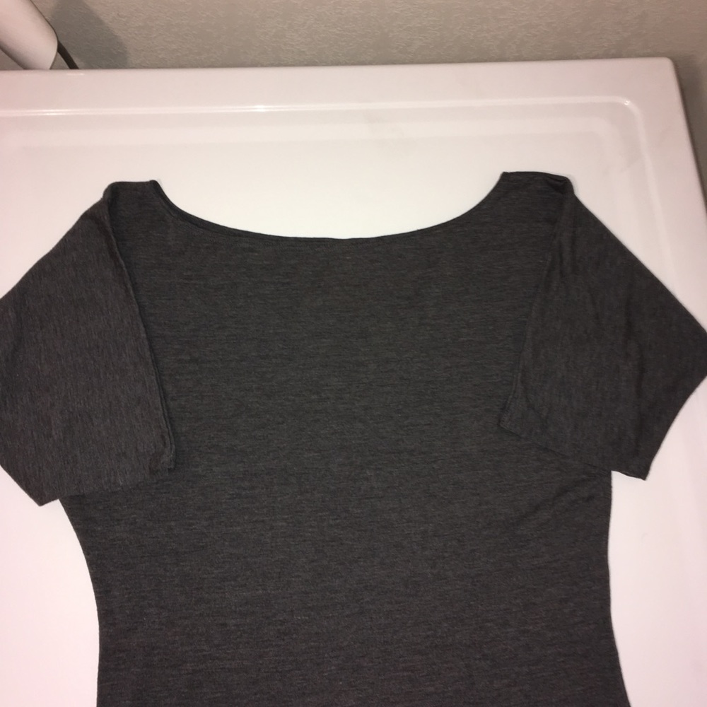 Charcoal Gray Dress - Picture 3 of 4