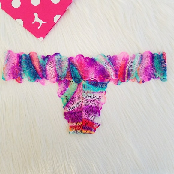 PINK Victoria's Secret Other - Victoria's Secret PINK Lace Waist Thong Panty Nwt