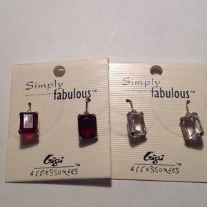 2 pair Simply Fabulous pierced earrings