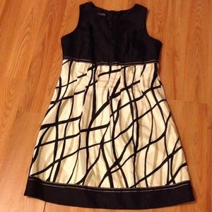 Perceptions - Black, white, gray dress