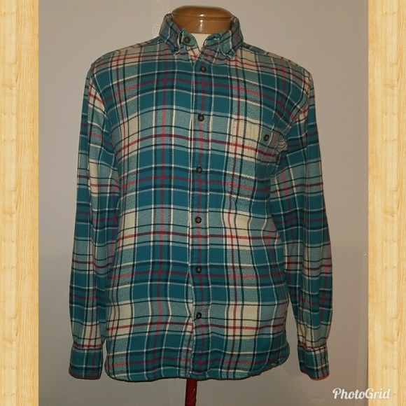 Woolrich Other - Vintage Woolrich Blue Flannel Shirt Size Medium