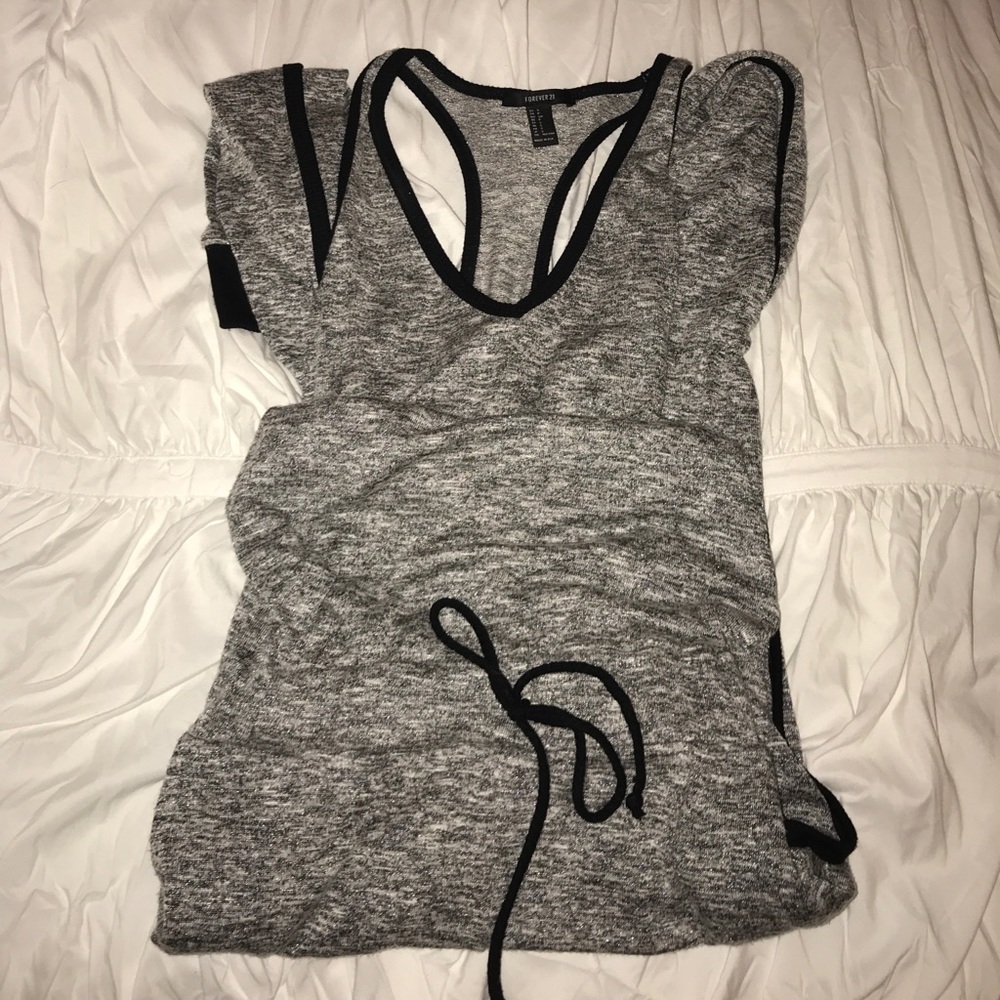 Grey and Black Casual Jumpsuit