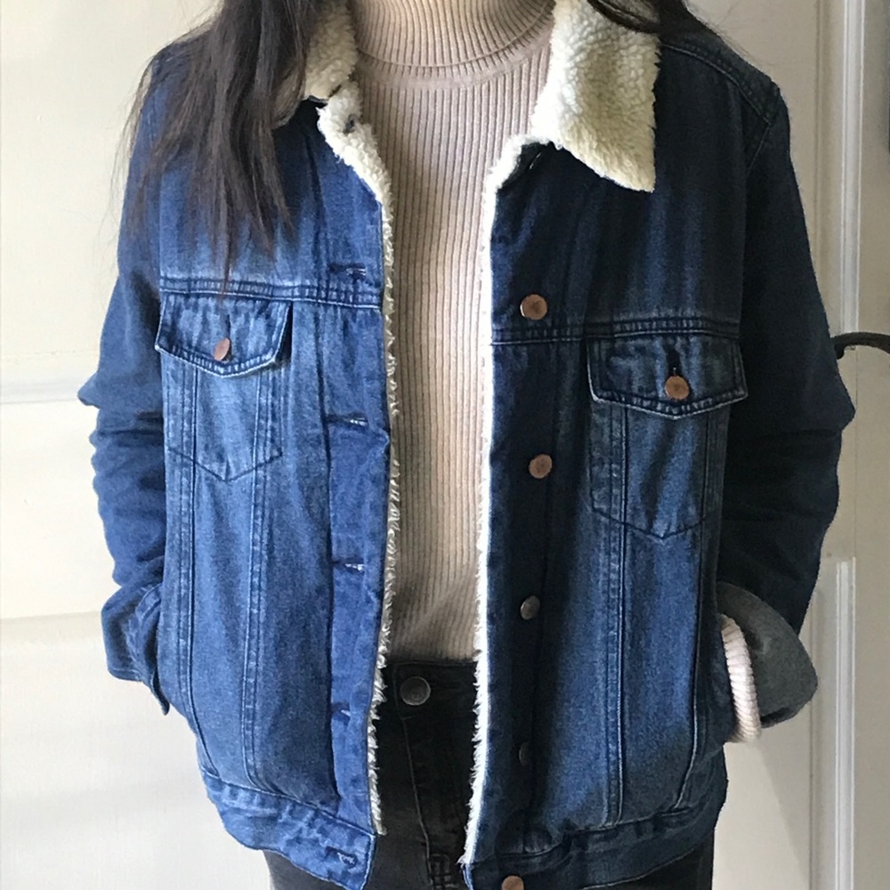 Fur Lines Jean Jacket