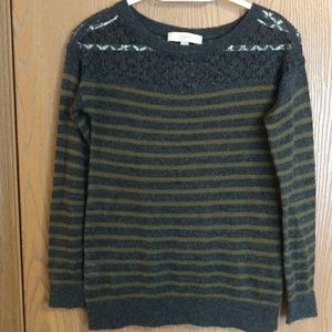 Loft Crochet Yoke Sweater