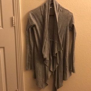 Cabi Gray cotton cardigan