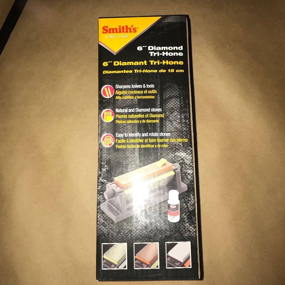 Smiths 6” Diamond Tri-hone Tool Sharpener