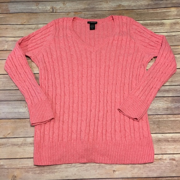 V Neck Cable Knit Sweater by Lane Bryant - Picture 1 of 6