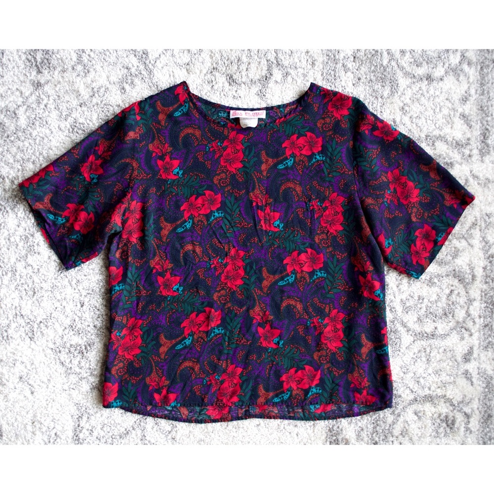 Vintage Floral Crop Top