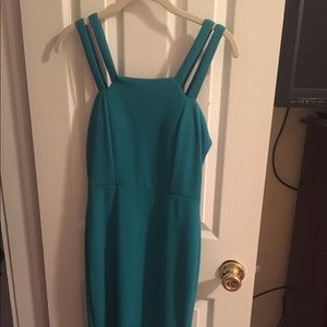 Blue cocktail dress