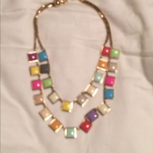 Kate Spade color block necklace statement