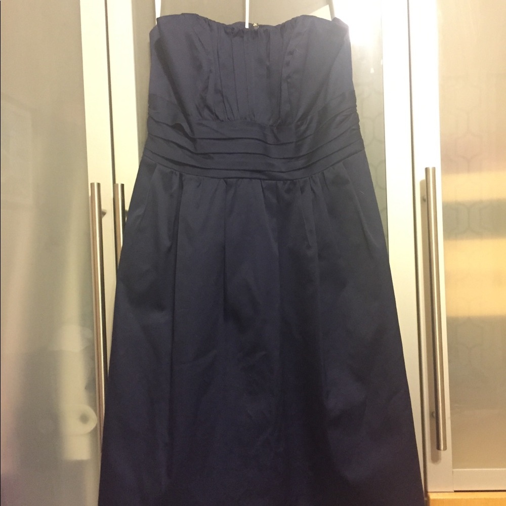 David’s Bridal Navy Blue Dress Style 83312
