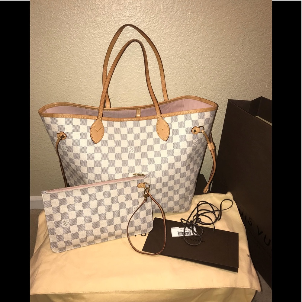 ‼️SOLD on Eby‼️Louis Vuitton Damier Azur Neverfull