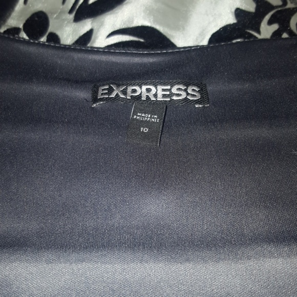 Express Grey Front Zip Bandage Dress sz 10 - Picture 4 of 5