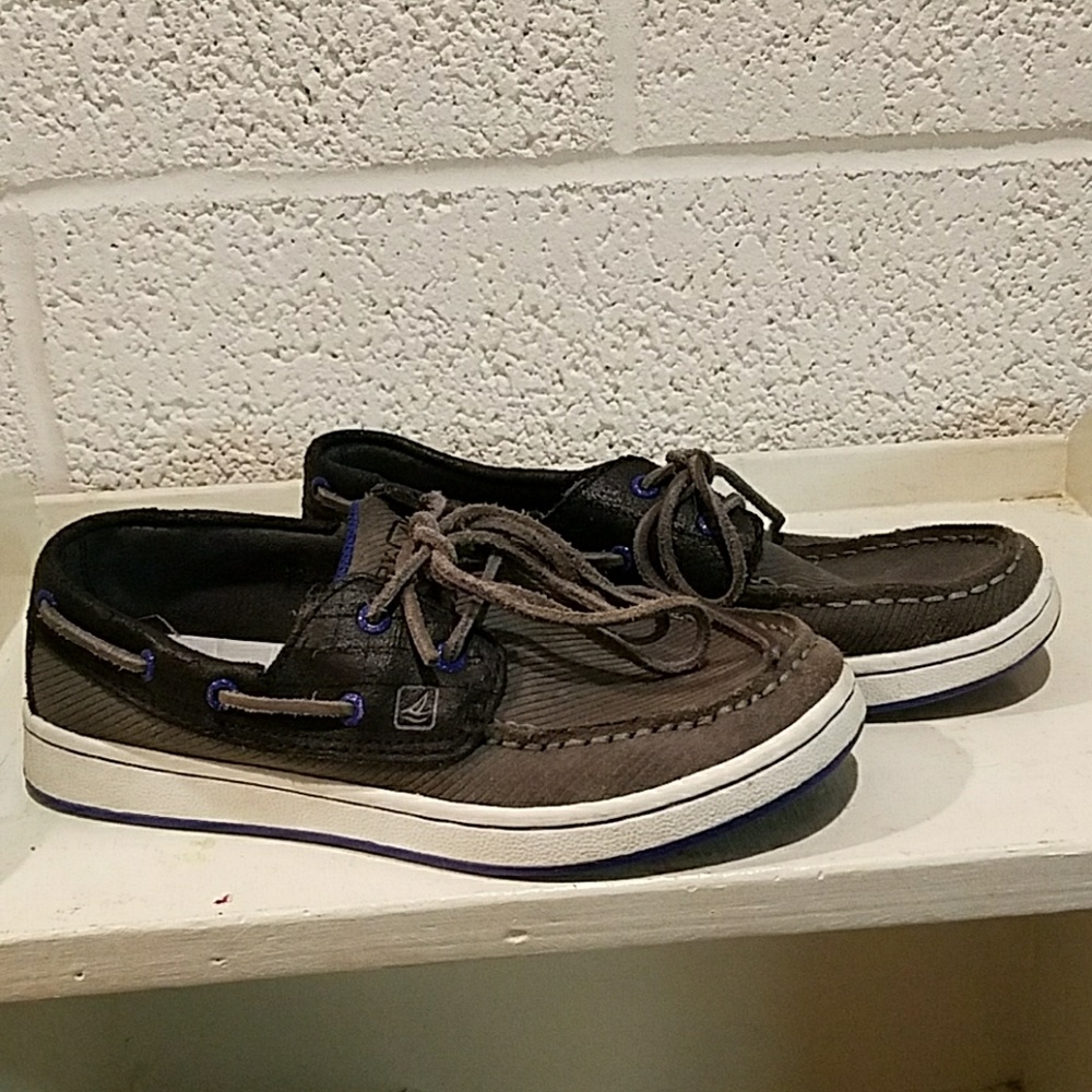 Boys Sperry Cupsole 2 Eye Boat Shoe - Size 1