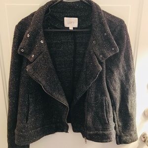 Great cond. Char. Gray LOFT jacket size small!