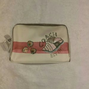 Coach Makeup Bag with Seashells-NWT