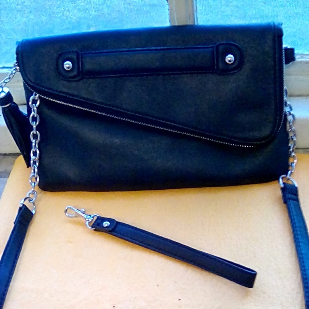 Apt. 9 Black clutch/cross-body bag - never used!