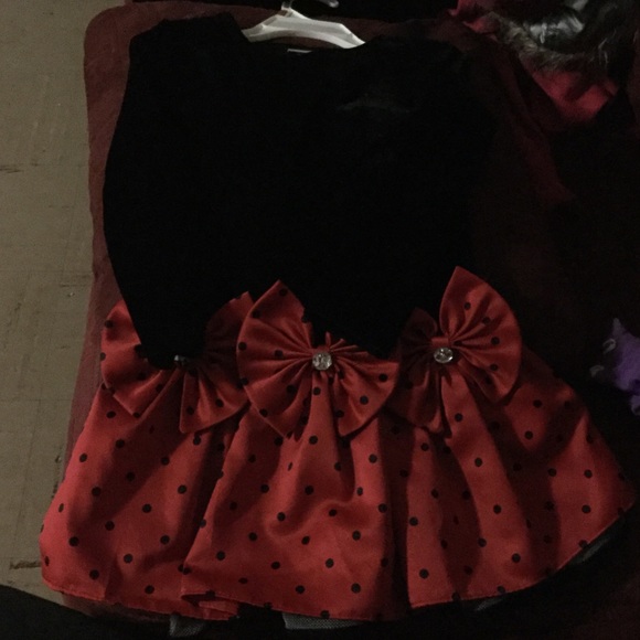 Bonnie n Jean Holiday Velvet Toddler Dress - Picture 2 of 7