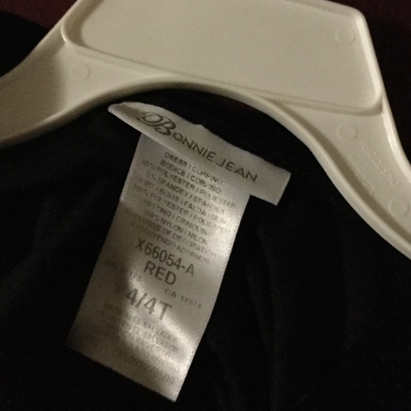 Bonnie n Jean Holiday Velvet Toddler Dress - Picture 3 of 7