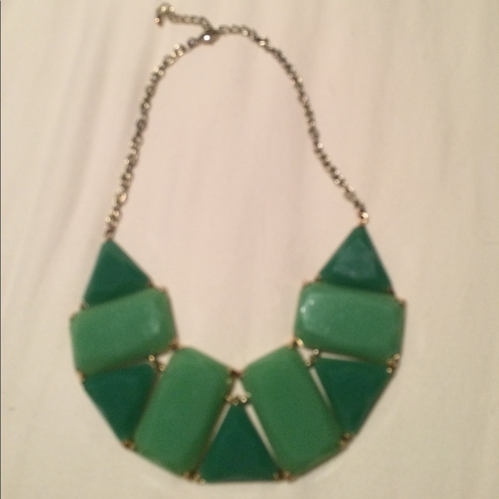 Green/jade statement necklace