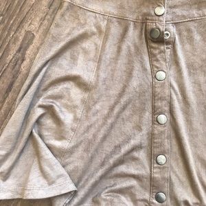 🍁☕️Suede Button Down Mini