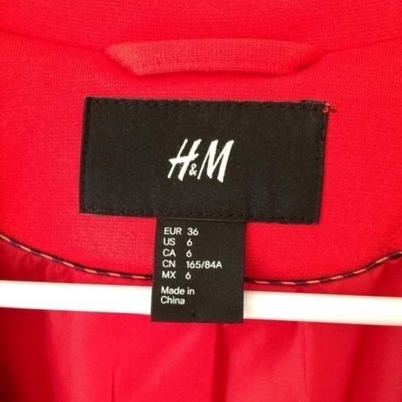 Red H&M Blazer - Picture 4 of 4