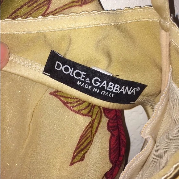 Dolce & Gabbana Sexy 100% Silk Bustier strapless