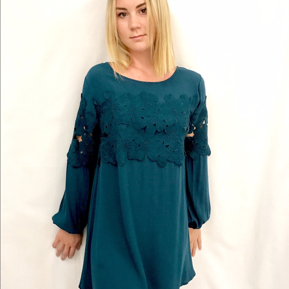 Teal dress for the holidays!