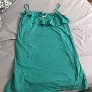 Cotton top with ruffles