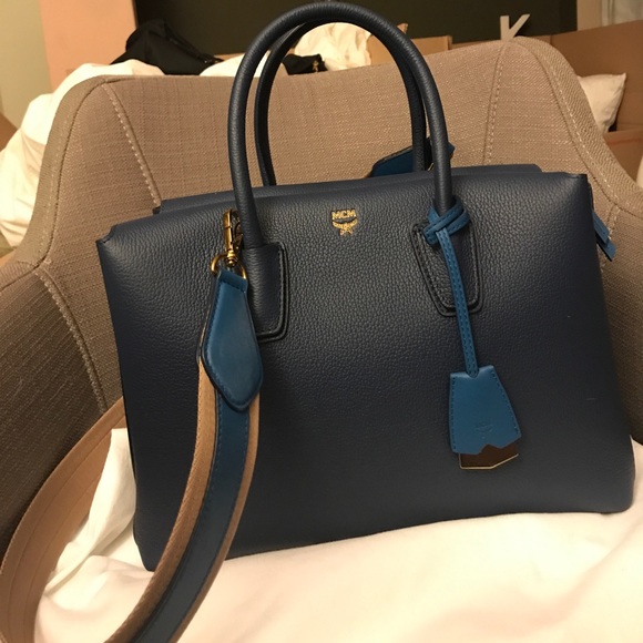 MCM Handbags - MCM Mills Leather Tote Medium