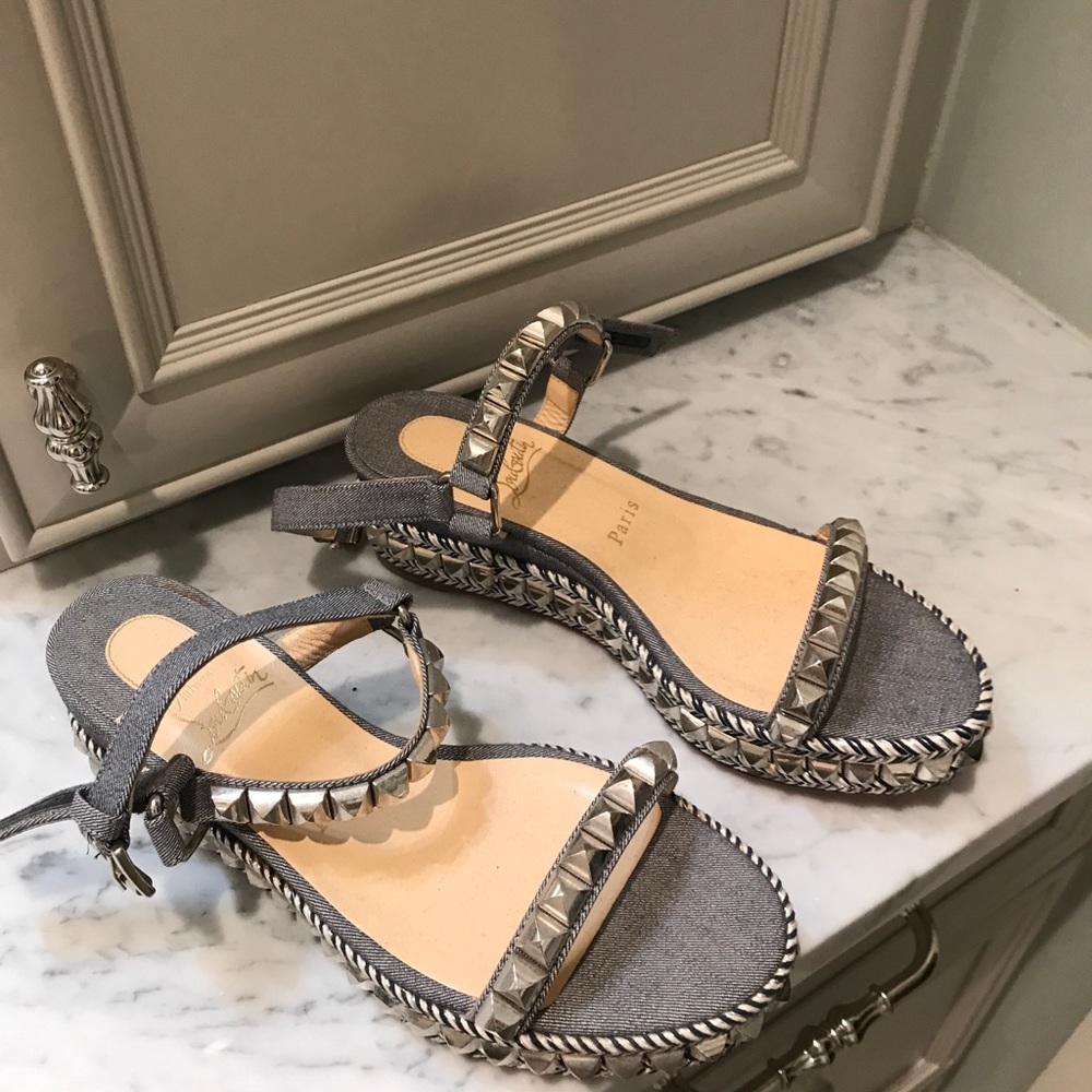 Louboutin wedge sandals