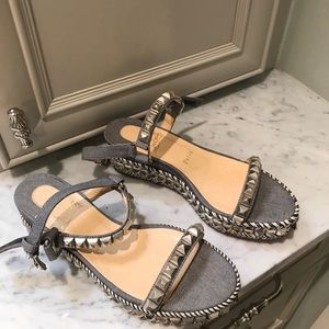 Louboutin wedge sandals