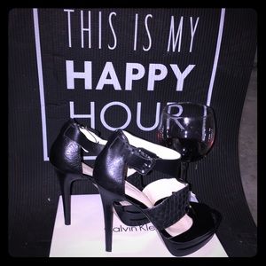 Calvin Klein Platform Spiked Sandals