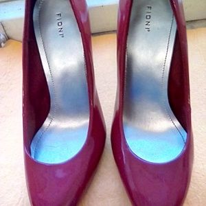 Fioni Red Patent Leather high heels