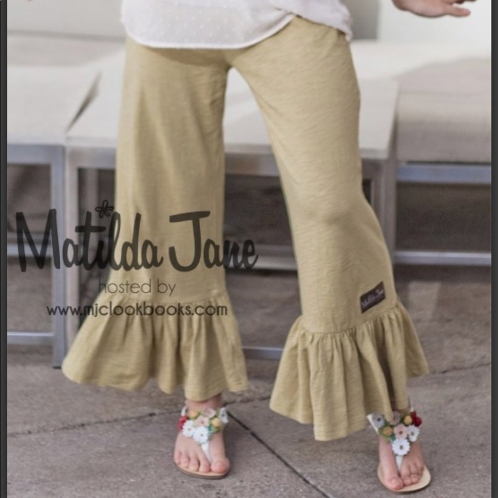 Basil big ruffle Matilda Jane pants